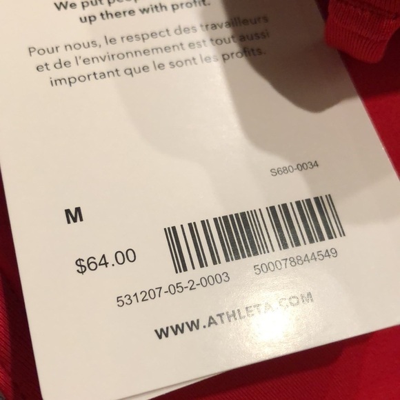 NWT! Athleta Matador Red Triangle Tankini A-C - Multiple Sizes - Picture 7 of 8